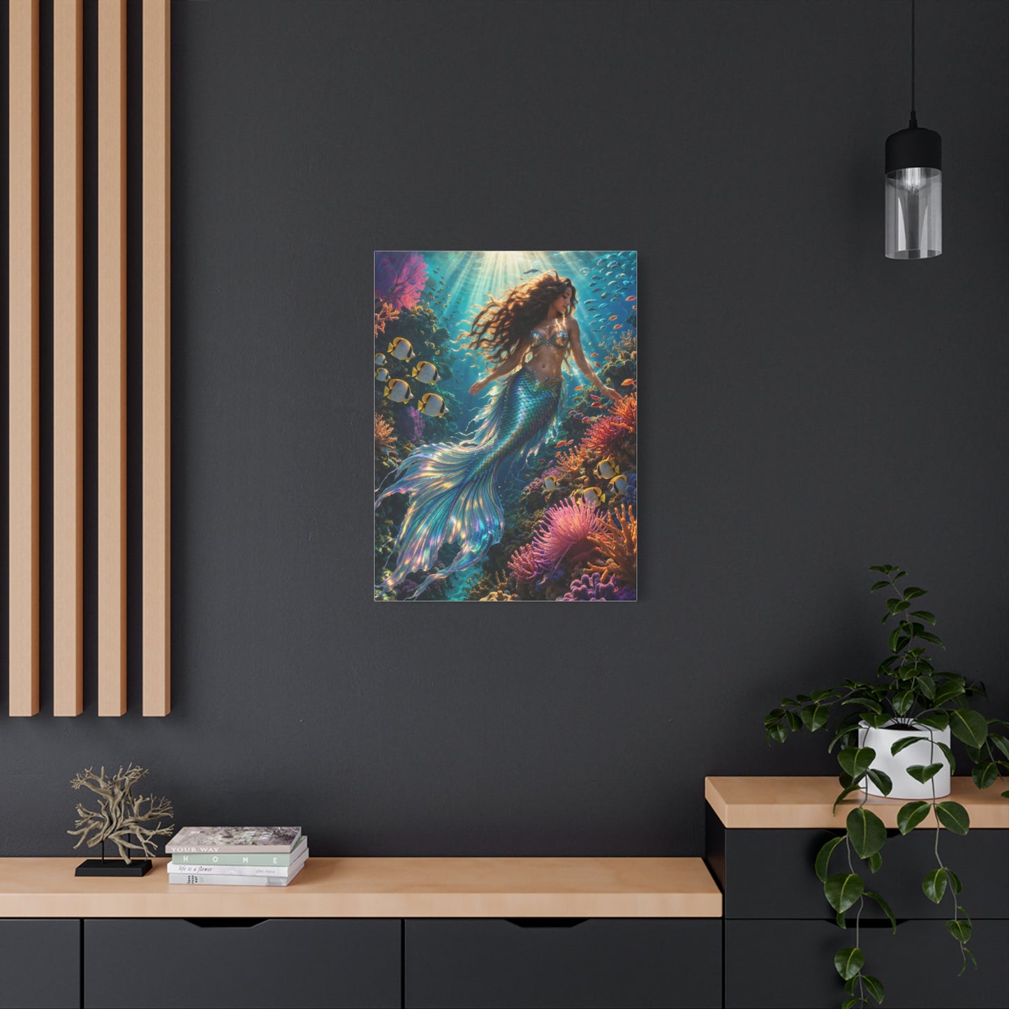 Coral Reef Luminous Mermaid Paradise Wall Art & Canvas Print