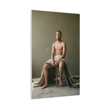 Contemporary Male Nude Portrait Wall Art & Canvas Print