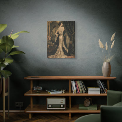 Art Deco Couture Evening Portrait Wall Art & Canvas Print