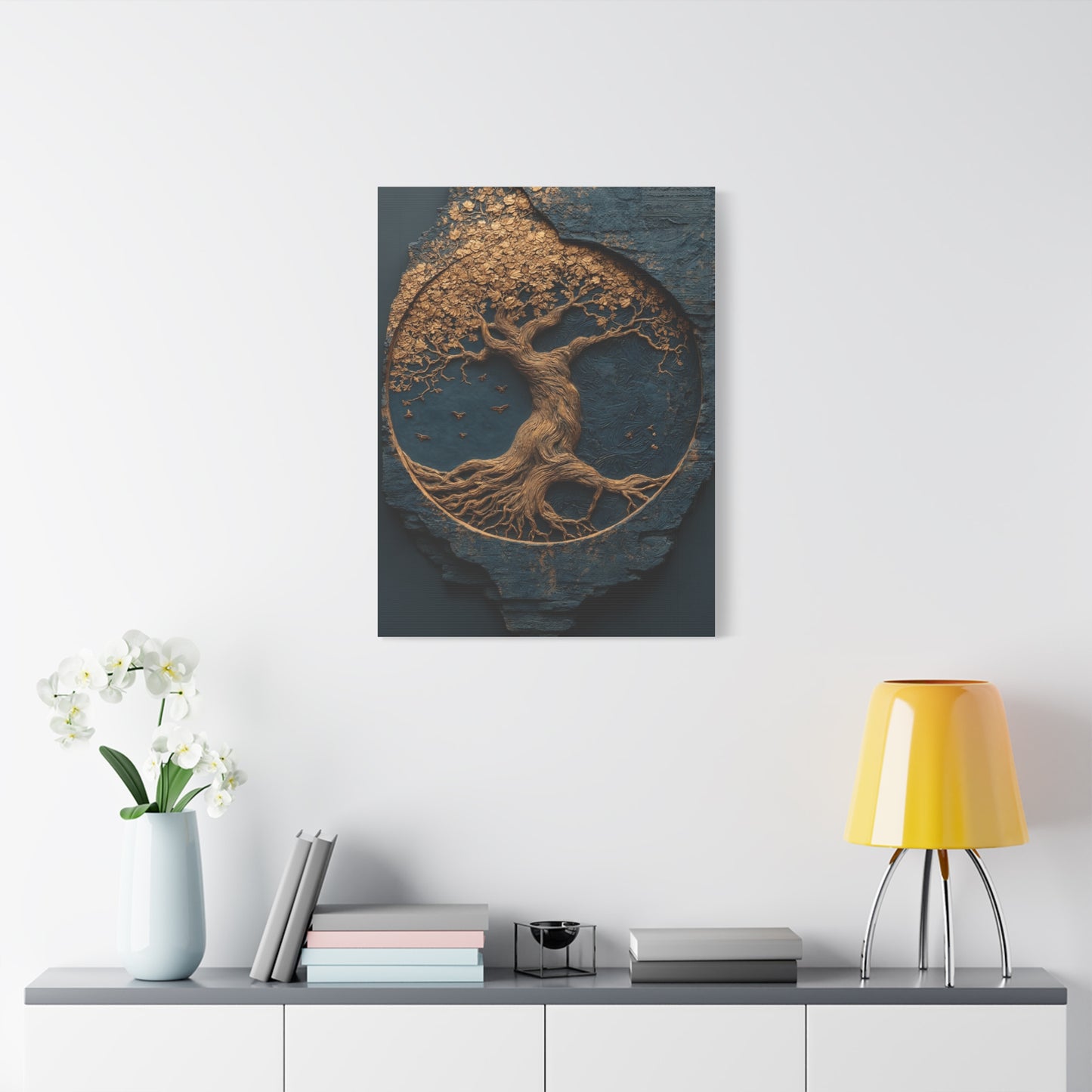 Gold Tree of Life Relief Wall Art & Canvas Print