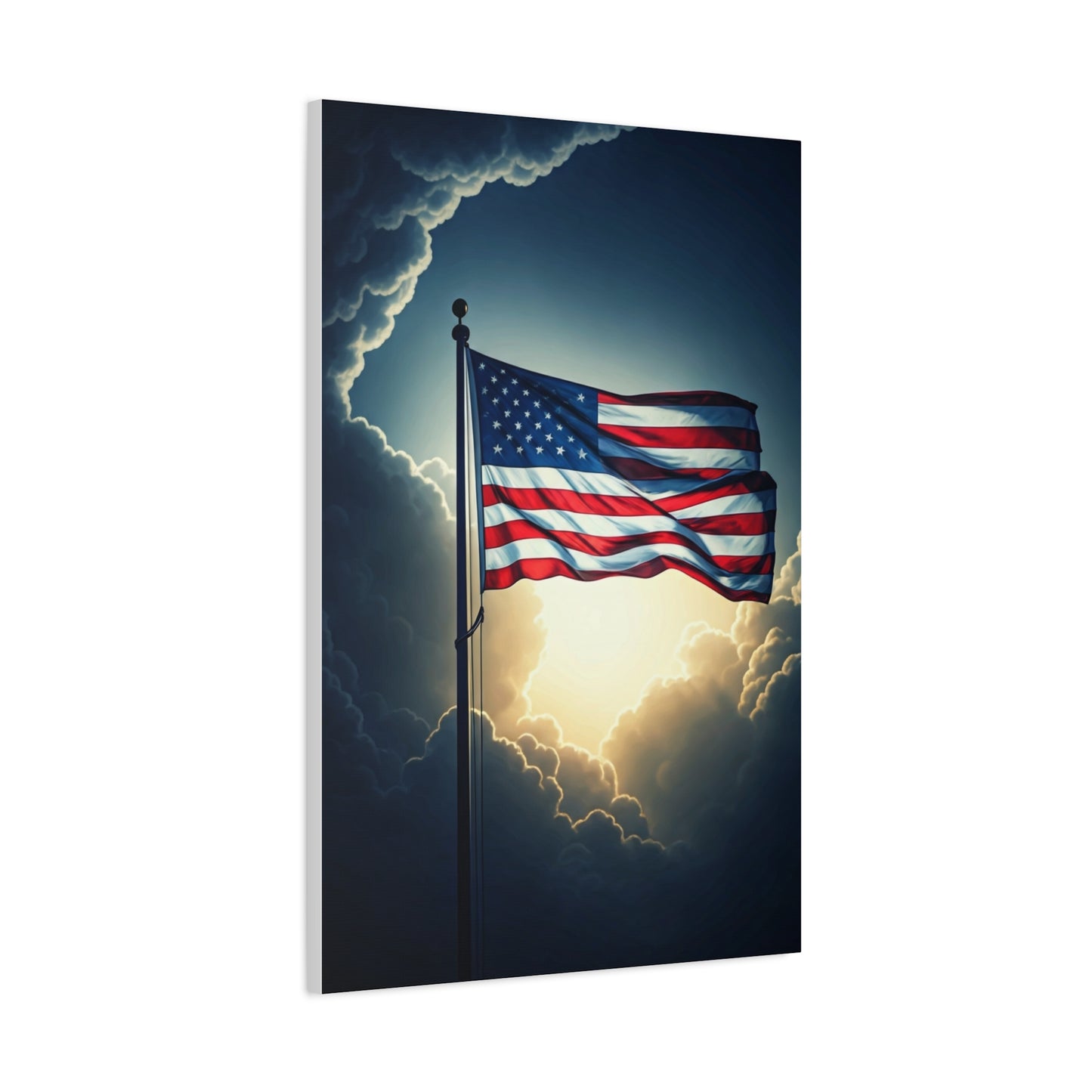 Stormlight American Flag Glory Wall Art & Canvas Prints