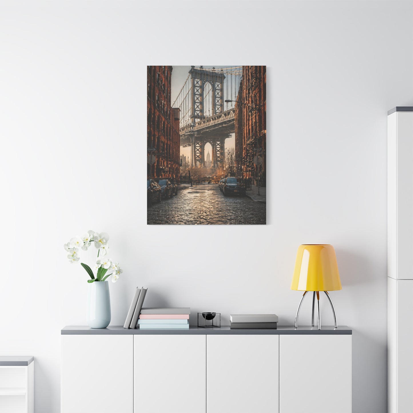 DUMBO Manhattan Bridge Perspective Wall Art & Canvas Print