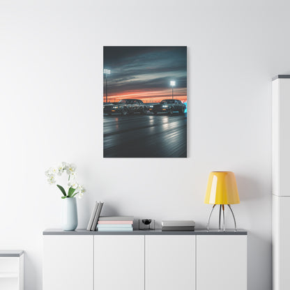 Buick Regal GNX vs G Body Grand Prix Sunset Drag Run Wall Art & Canvas Prints