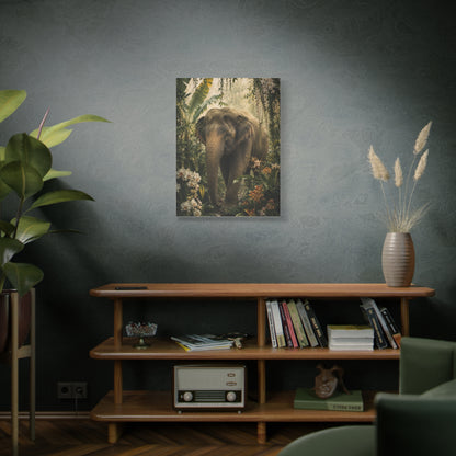 Majestic Elephant Jungle Portrait Tropical Wall Art & Canvas Print