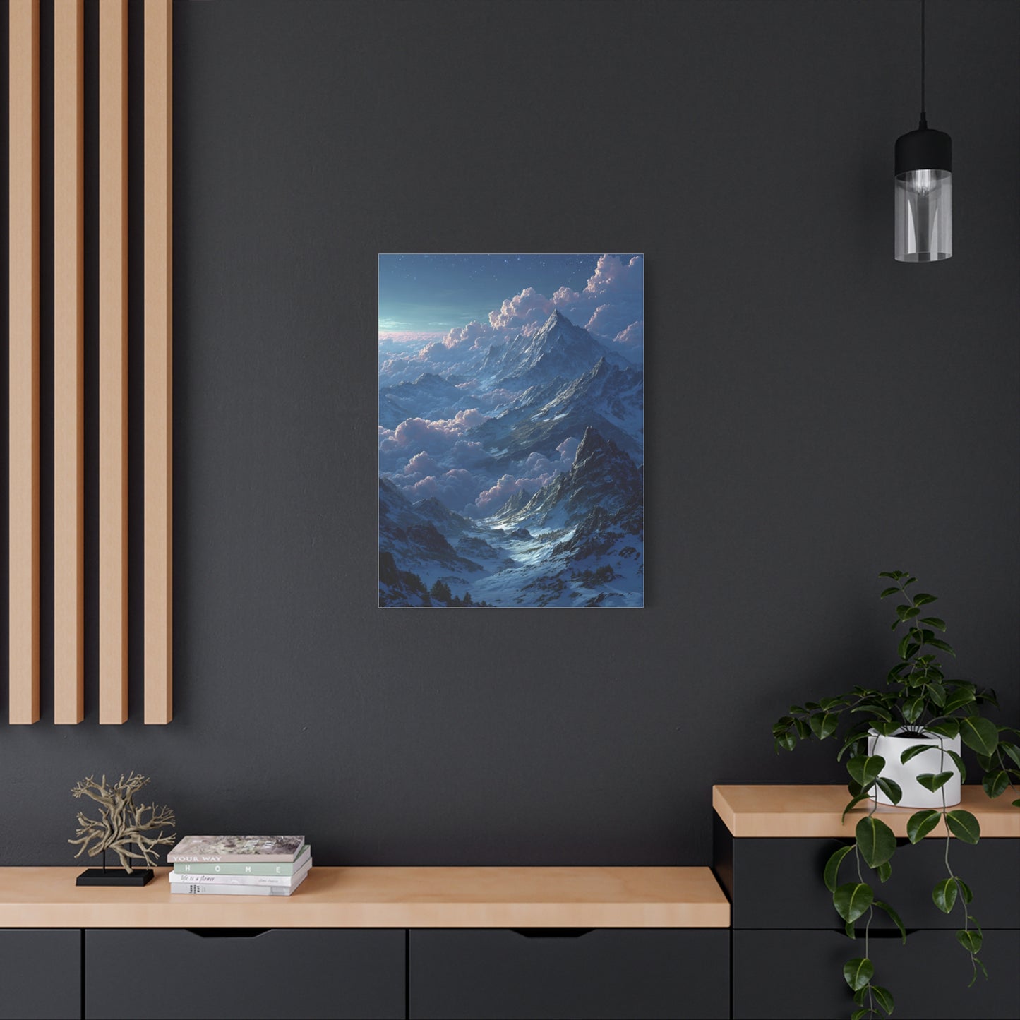 Himalayan Peaks & Cloud Sea Nocturne Wall Art & Canvas Print