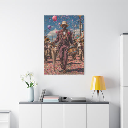 Second Line Parade Celebration Wall Art & Canvas Print