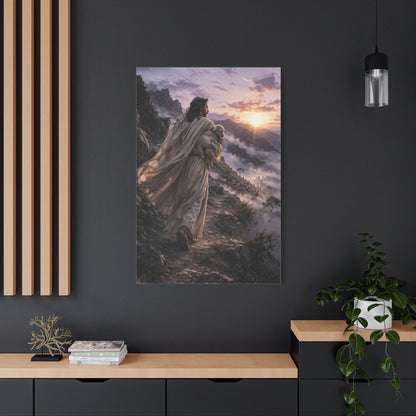 The Good Shepherd Mountain Path Wall Art & Canvas Print