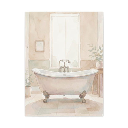 Vintage Clawfoot Bathtub Serenity Wall Art & Canvas Prints