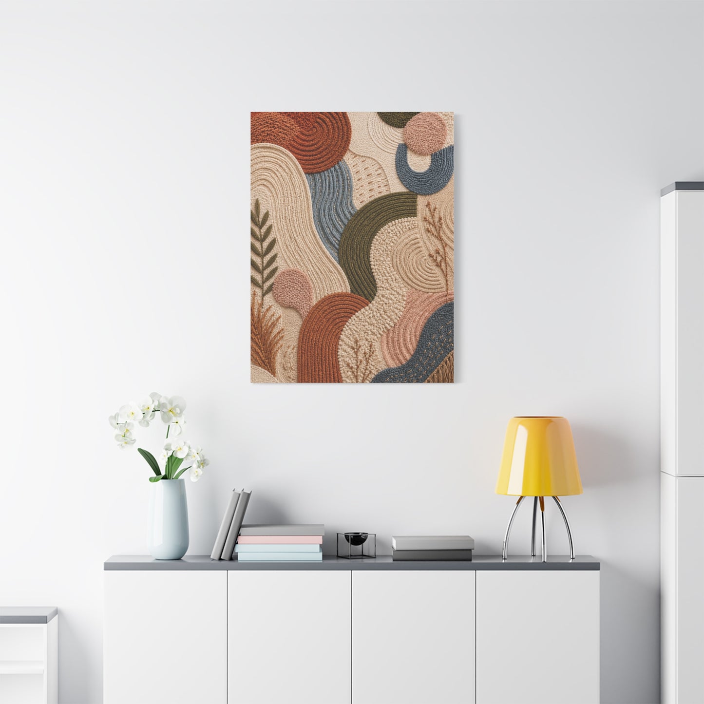 Tufted Textile Organic Abstract Wall Art & Canvas Print