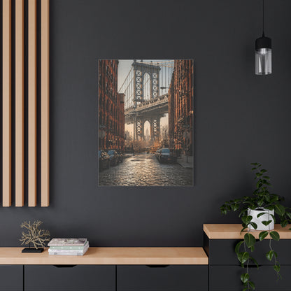 DUMBO Manhattan Bridge Perspective Wall Art & Canvas Print