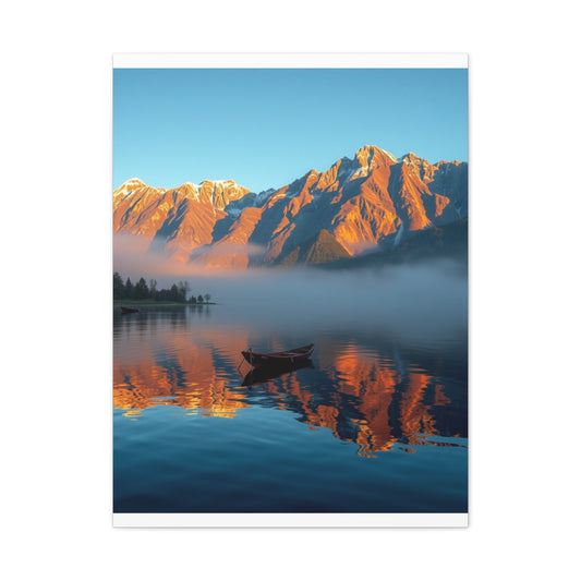 Premium Lake Canvas Print: Tranquil Waters Wall Decor