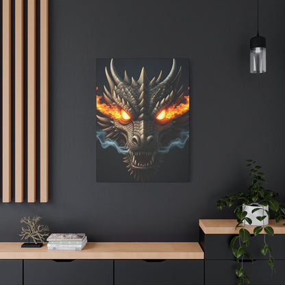 Flamebound Dragon Fury Wall Art & Canvas Print