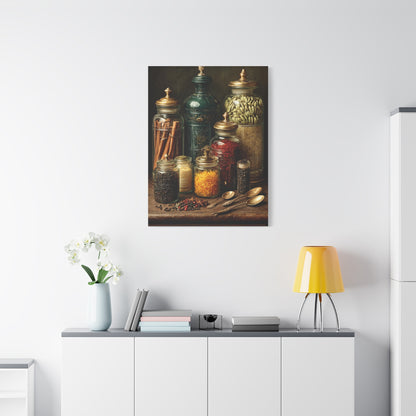 Premium Spice Jars Still Life Wall Art & Canvas Print