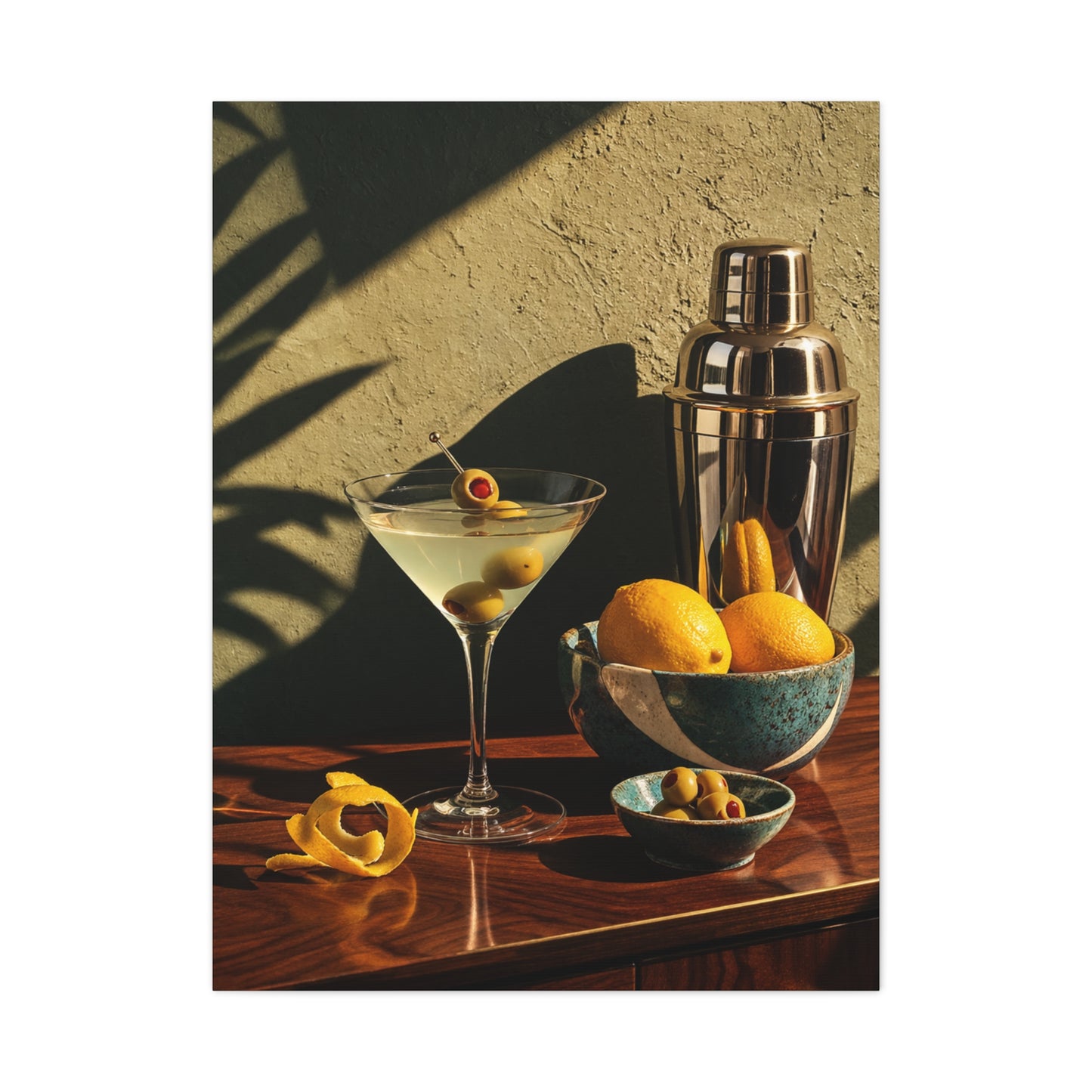Graphic Cocktail Bar Still Life Wall Art & Canvas Print