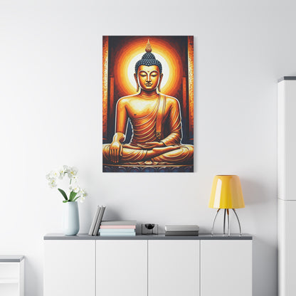 Golden Serenity Buddha Wall Art & Canvas Prints