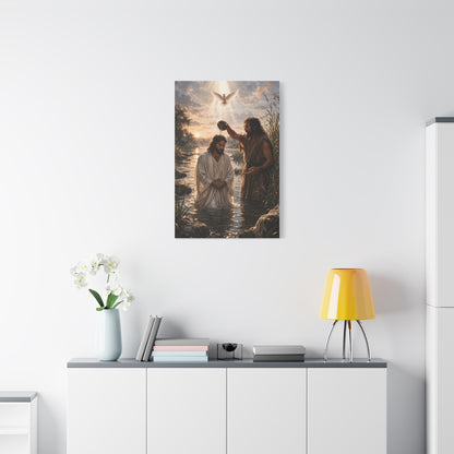 Baptism of Christ Sacred River Wall Art & Canvas Print