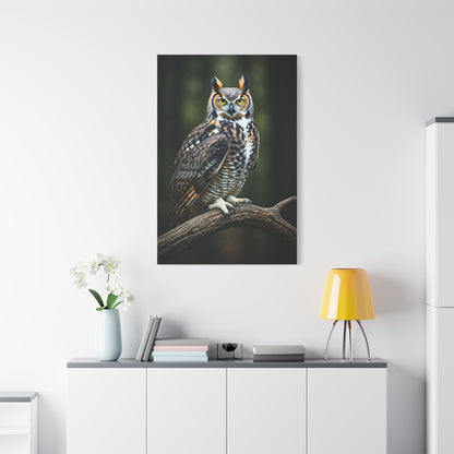 Majestic Owl Perch Wall Art & Canvas Prints