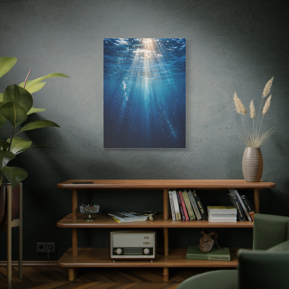 Underwater Sunlight Depth Ocean Scene Wall Art & Canvas Print