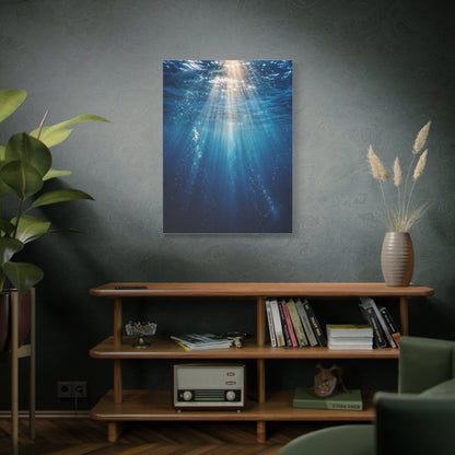 Underwater Sunlight Depth Ocean Scene Wall Art & Canvas Print