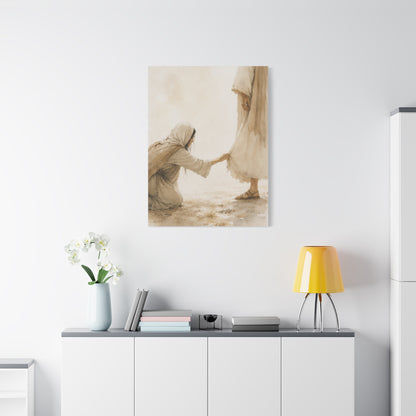 Healing Faith Watercolor Scripture Wall Art & Canvas Print