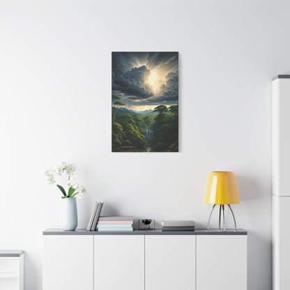 Stormlight Over Emerald Jungle Valley Wall Art & Canvas Prints