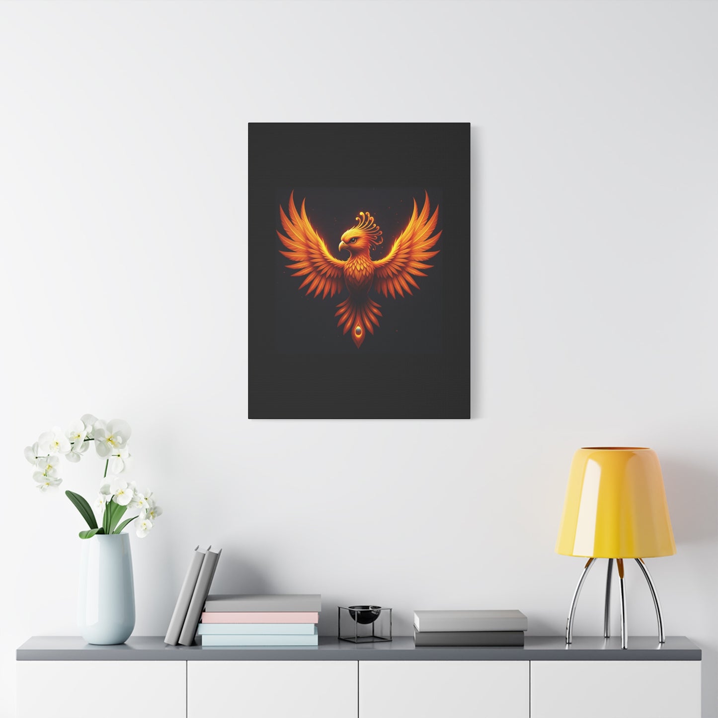 Rising Phoenix Emblem Wall Art & Canvas Print