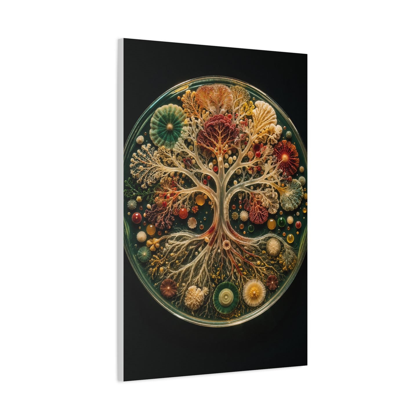 Agar Art Tree of Life Petri Study Wall Art & Canvas Print