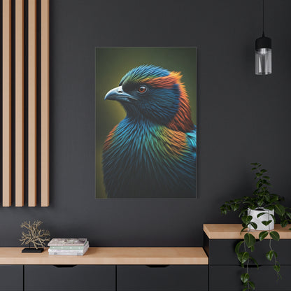 Vibrant Jewel-Toned Bird Portrait Wall Art & Canvas Prints
