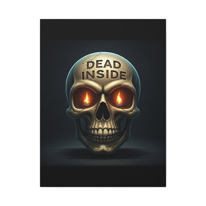 Dead Inside Inferno Skull Wall Art & Canvas Print