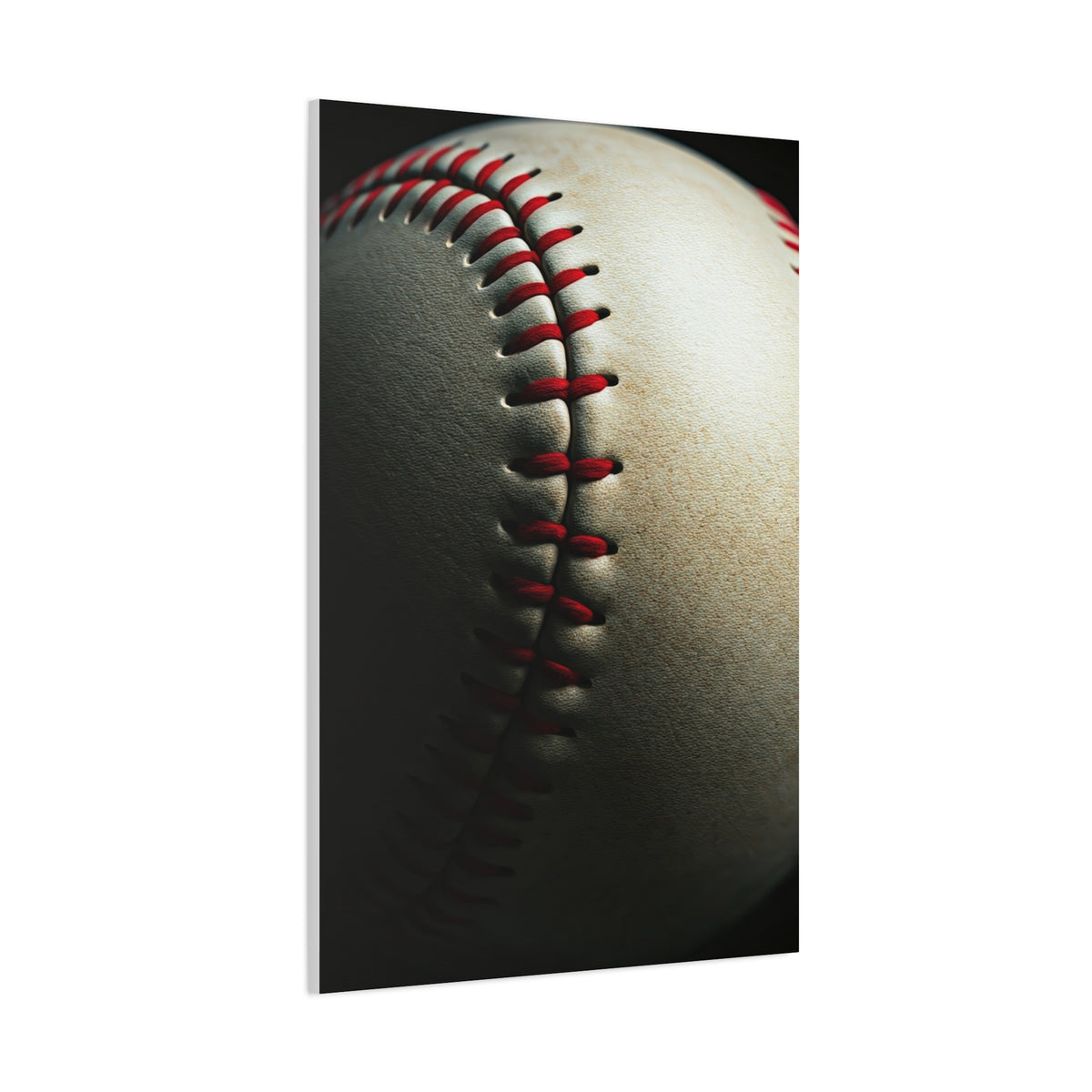 Close-Up Baseball Stitch Detail Wall Art & Canvas Prints
