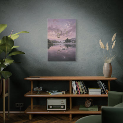 Surreal Swan Dreamscape Reflection Wall Art & Canvas Print