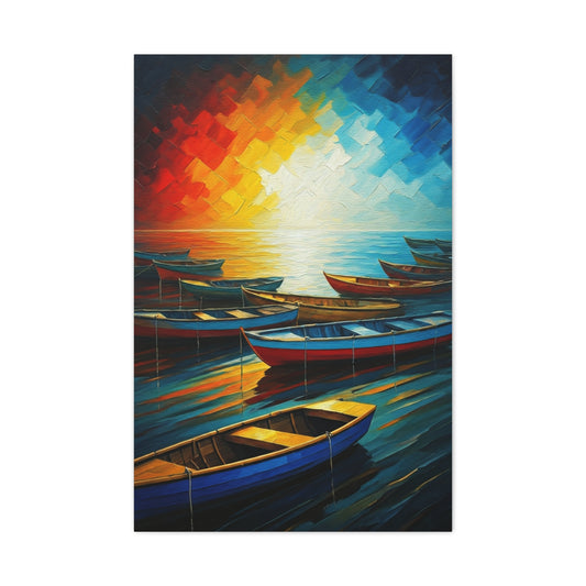 Radiant Harbor Reflections Wall Art & Canvas Print