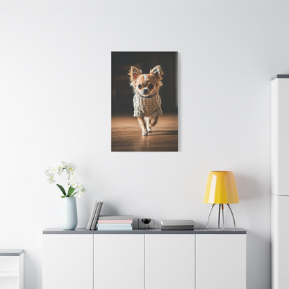 Tiny Stride Chihuahua Wall Art & Canvas Print