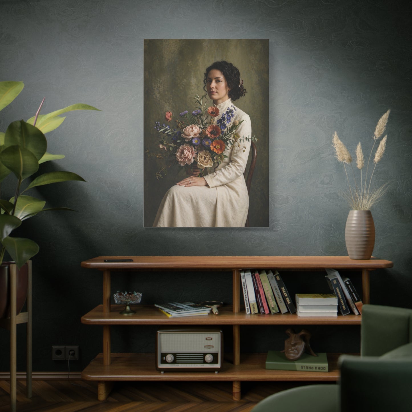 Timeless Floral Portrait Study Wall Art & Canvas Print