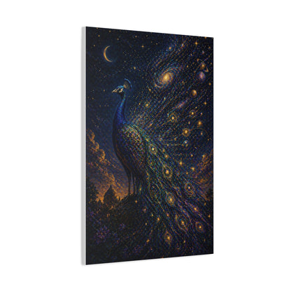 Celestial Peacock Constellation Wall Art & Canvas Print