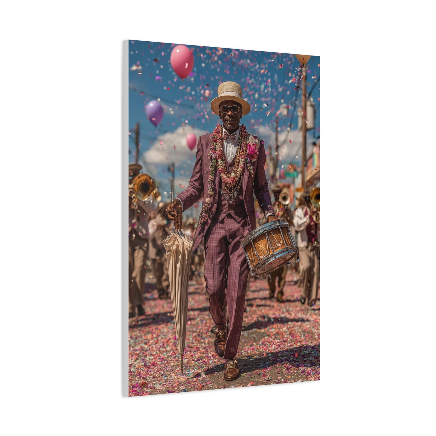 Second Line Parade Celebration Wall Art & Canvas Print