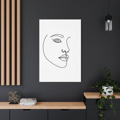 Minimal Line Face Wall Art & Canvas Prints