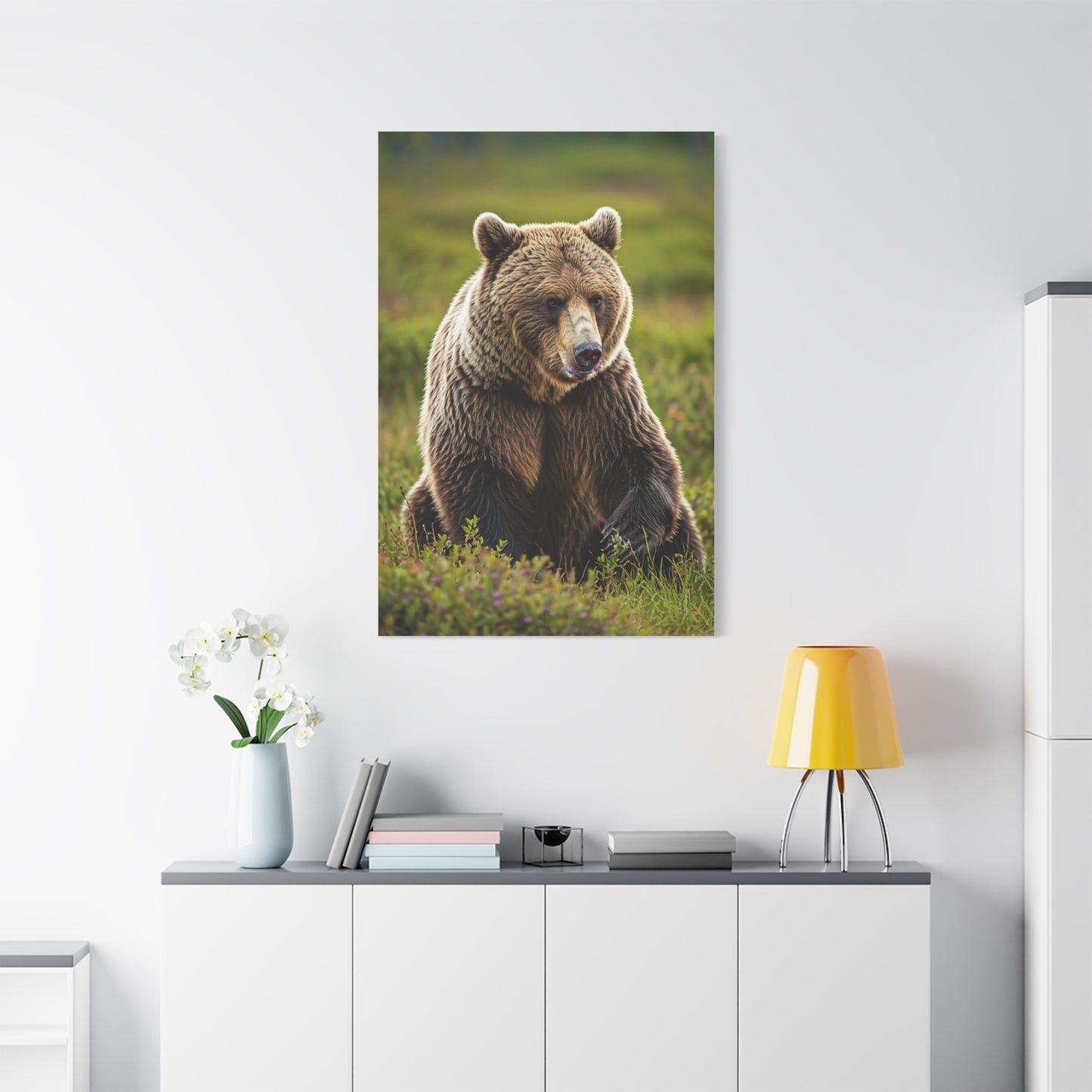 Wild Brown Bear Portrait wall art & canvas prints