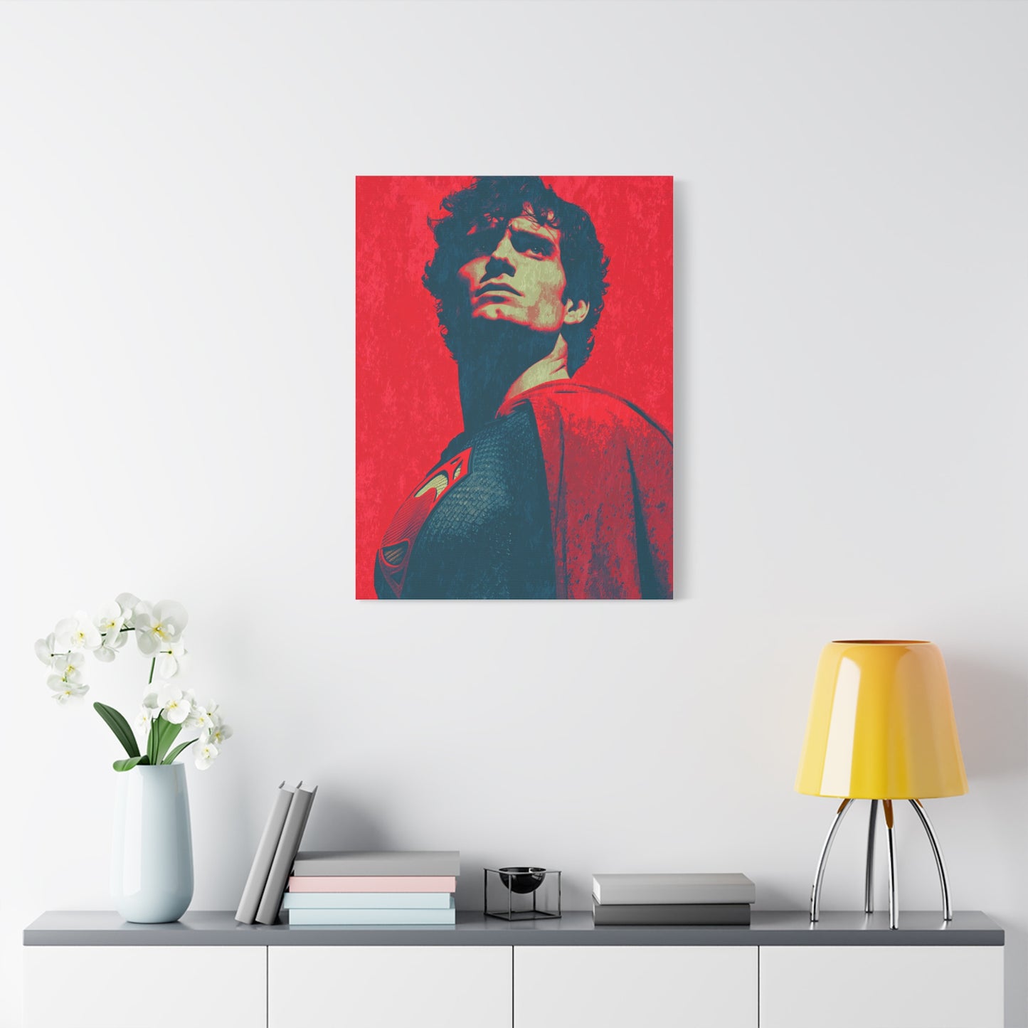 Man of Steel Superman Pop Art Movie Poster Wall Art & Canvas Print
