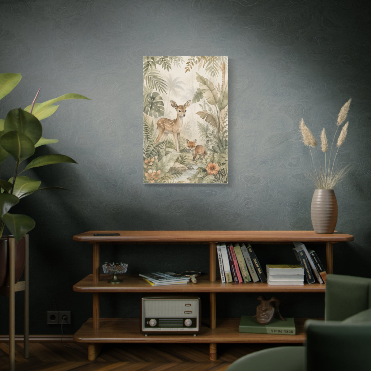Neutral Safari Botanical Wildlife Tropical Wall Art & Canvas Print