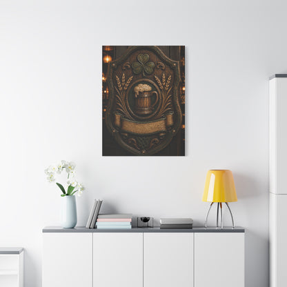 Irish Pub Heritage Crest Wall Art & Canvas Print