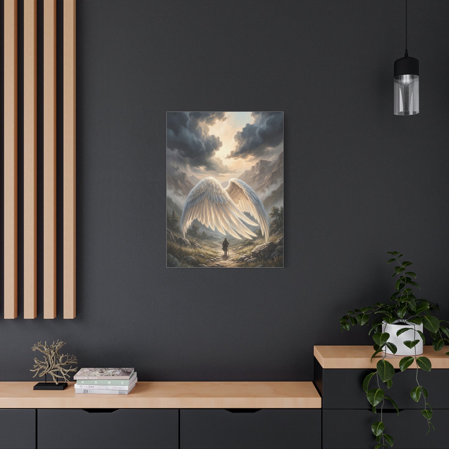 Psalm 91 Wings of Refuge Scripture Wall Art & Canvas Print
