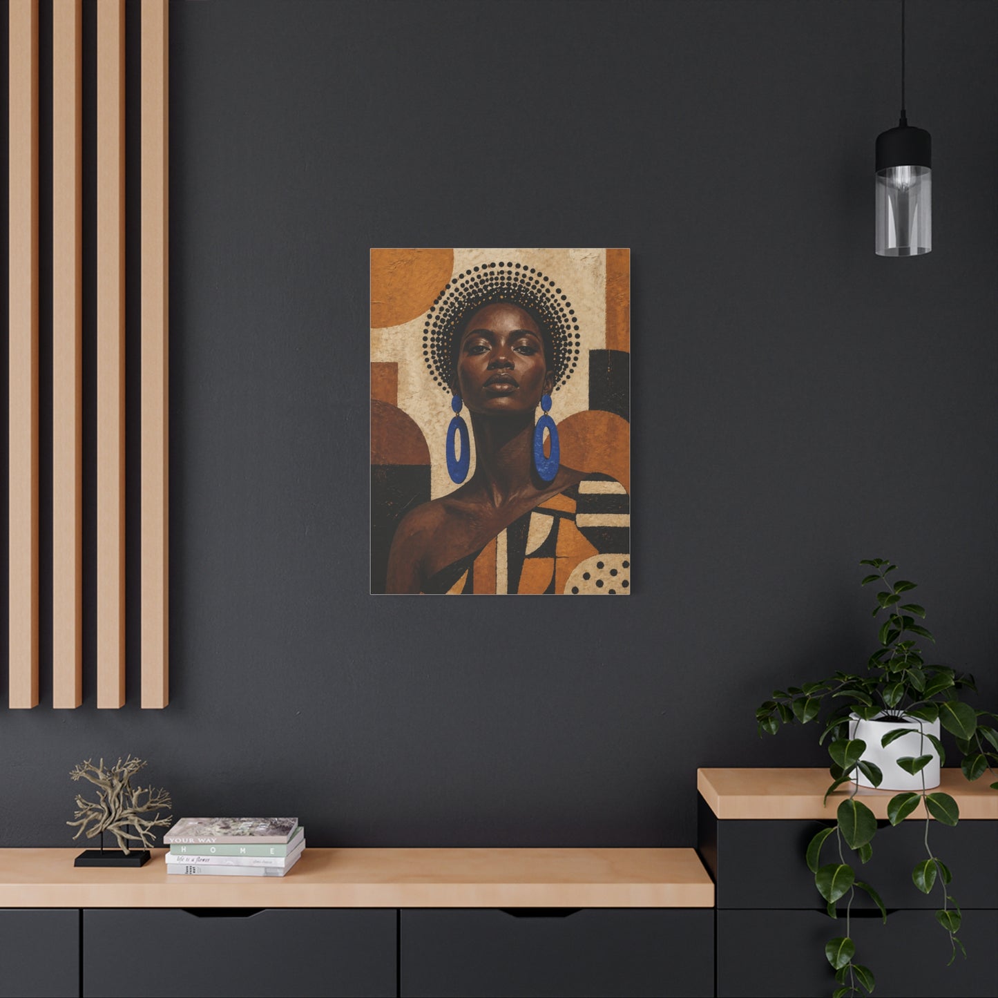 Afrocentric Power Portrait Wall Art & Canvas Print