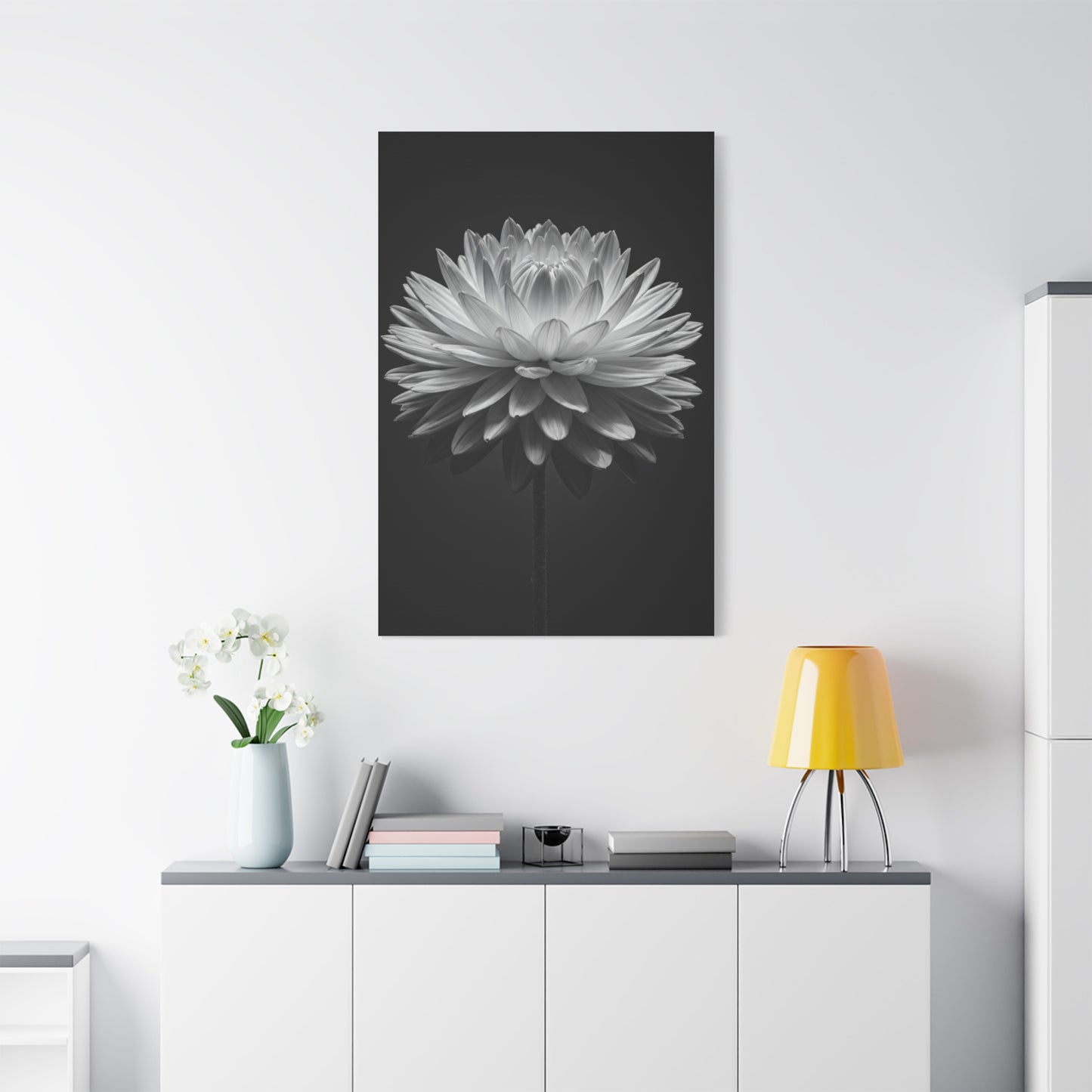 Symmetrical Dahlia Bloom Wall Art & Canvas Prints