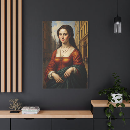 Renaissance Elegance Woman Portrait Wall Art & Canvas Print