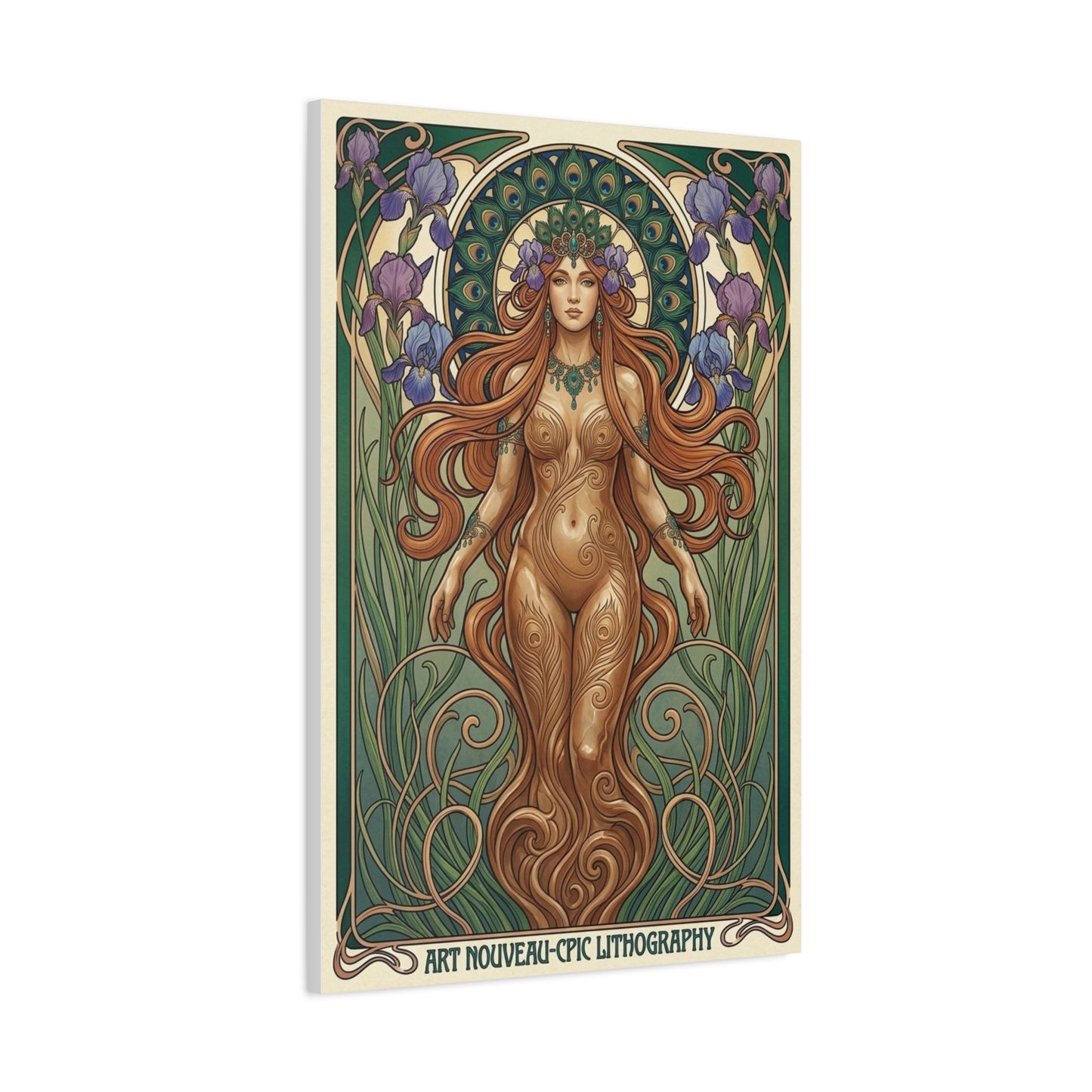 Art Nouveau Goddess Figure Wall Art & Canvas Print