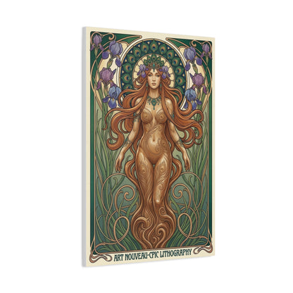 Art Nouveau Goddess Figure Wall Art & Canvas Print