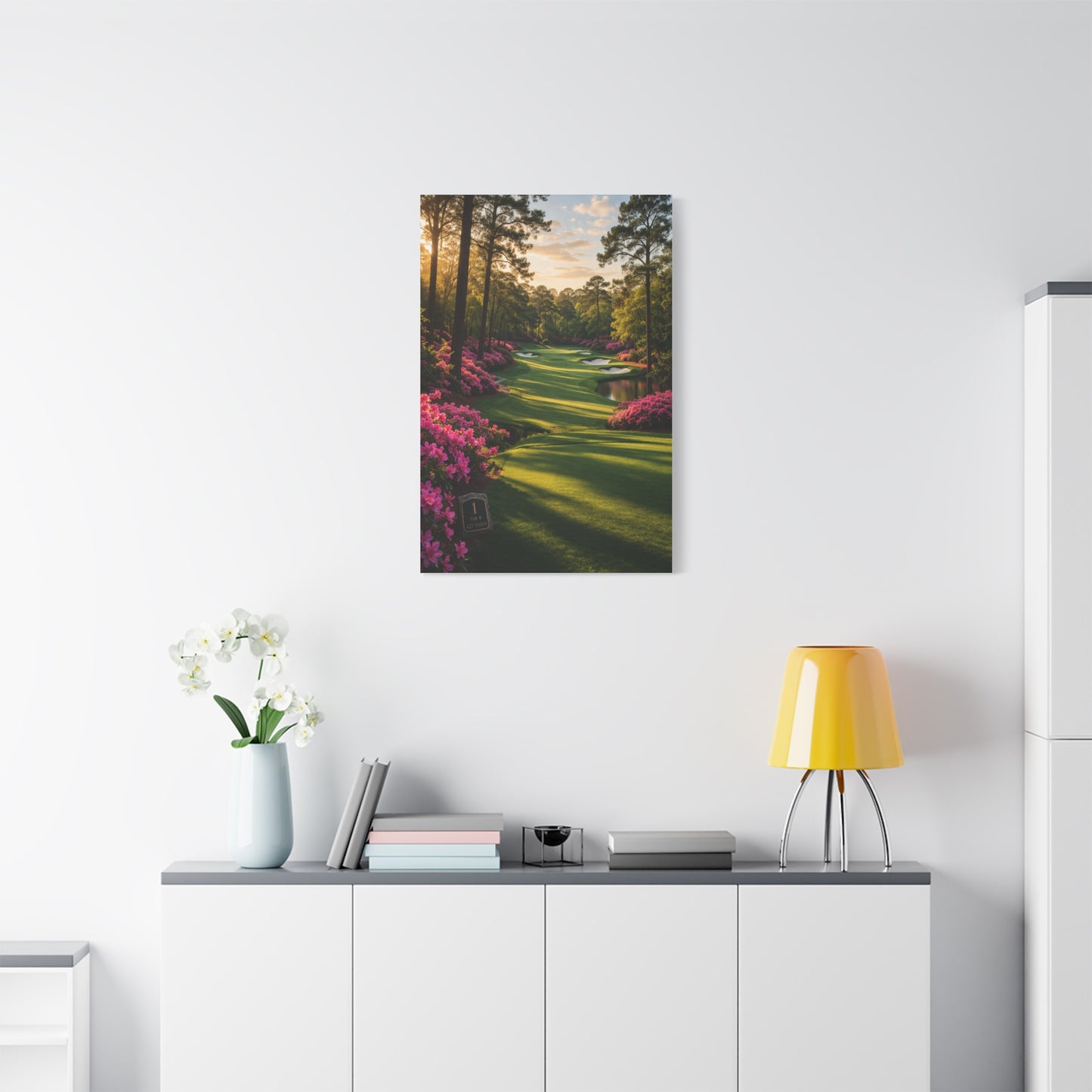 Championship Spring Azalea Golf Course Wall Art & Canvas Print