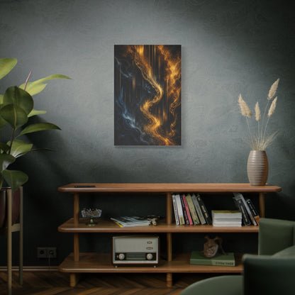 Liquid Gold Abstract Bar Atmosphere Wall Art & Canvas Print