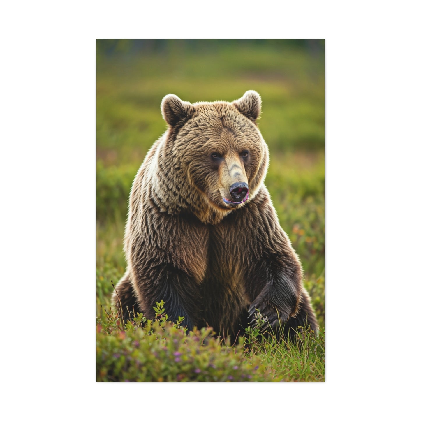 Wild Brown Bear Portrait wall art & canvas prints